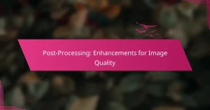 Post-Processing: Enhancements for Image Quality